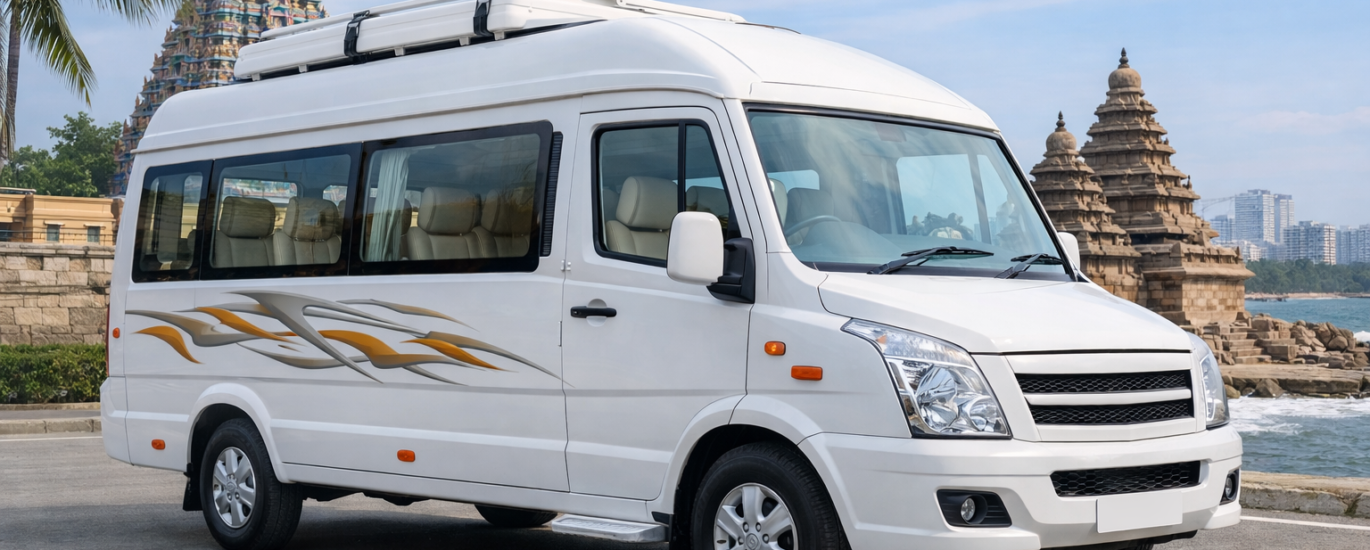 10 seater tempo traveller rental chennai