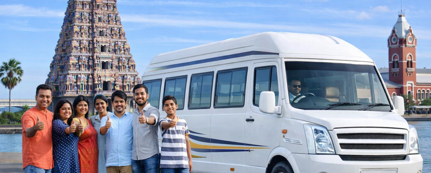 15 seater tempo traveller rental chennai