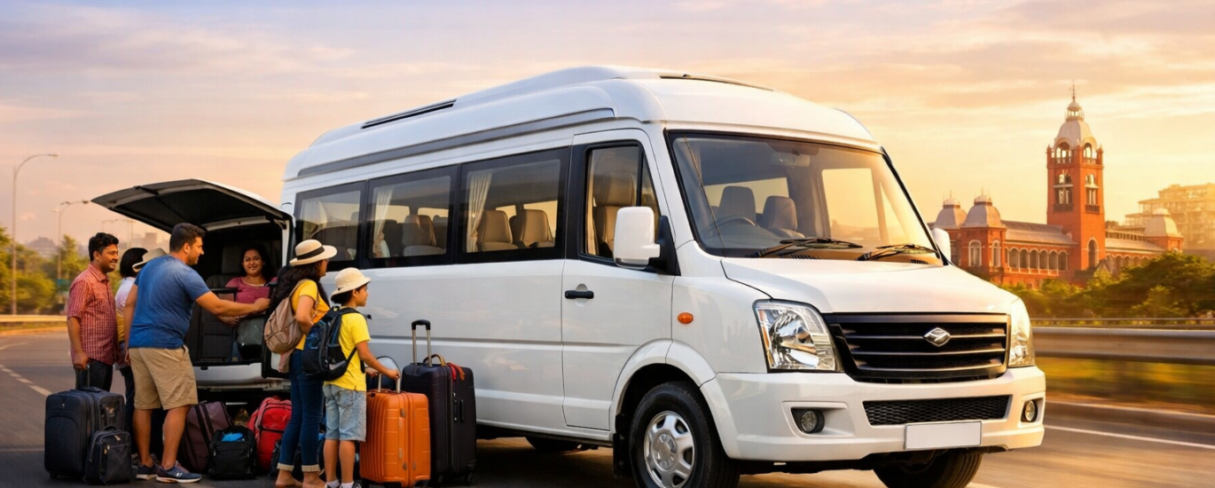 20 seater tempo traveller rental chennai