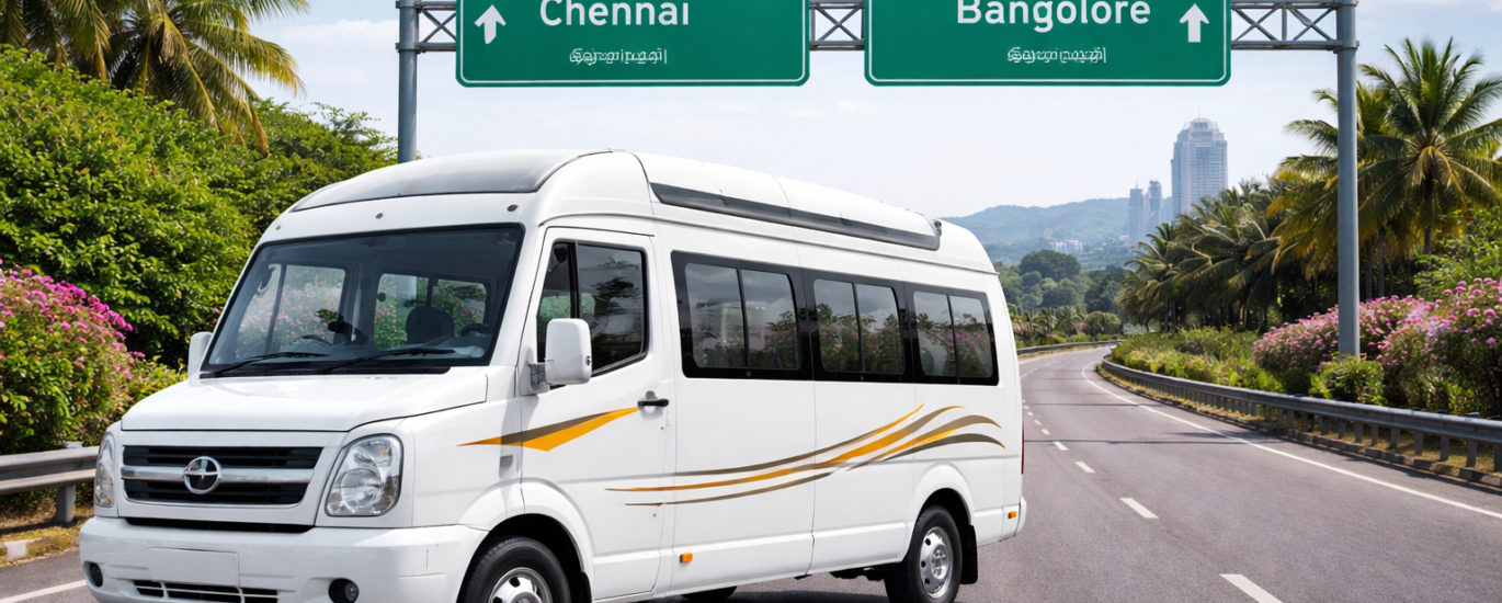 tempo traveller chennai to bangalore